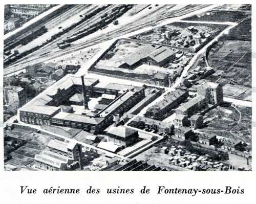 Vue aérienne des usines [XIXe]
