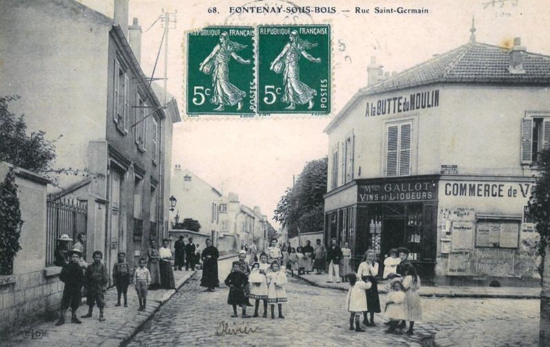 Carte postale de la rue Saint-Germain (Fonds D. Codevelle)