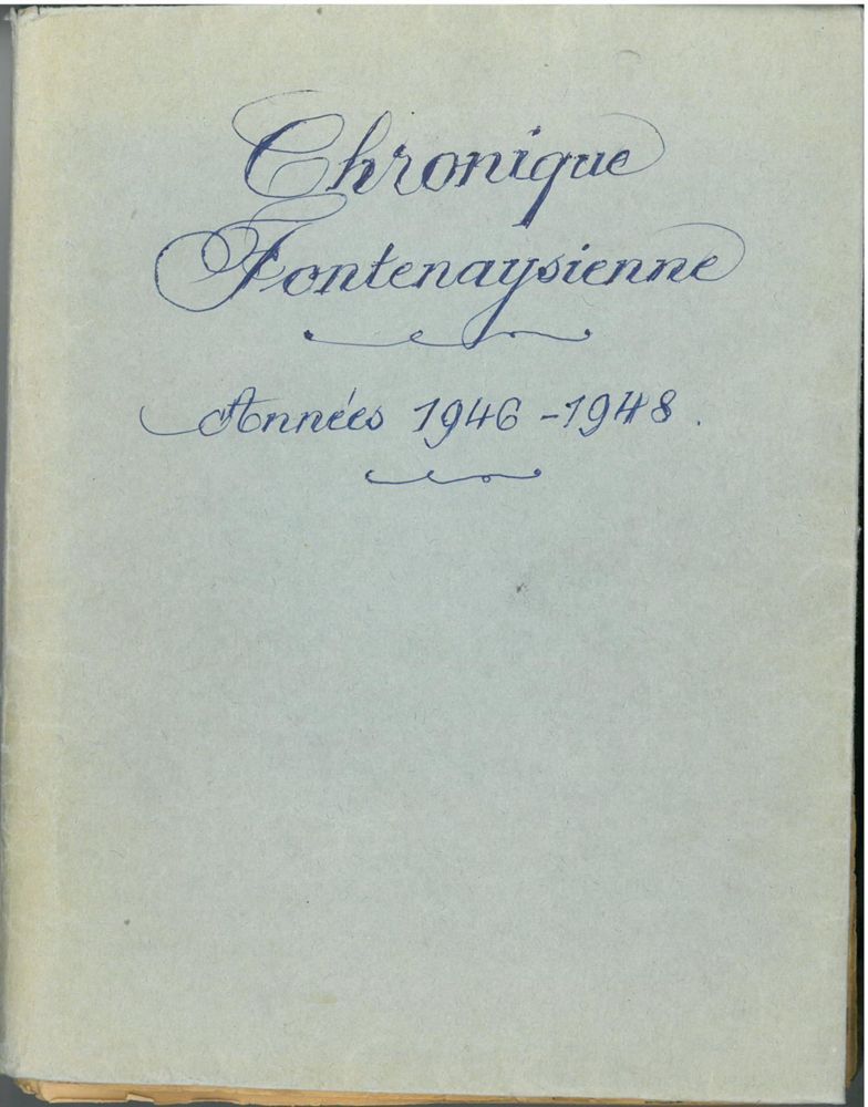 Cahier 1946-1948 de Fernand Nonza
