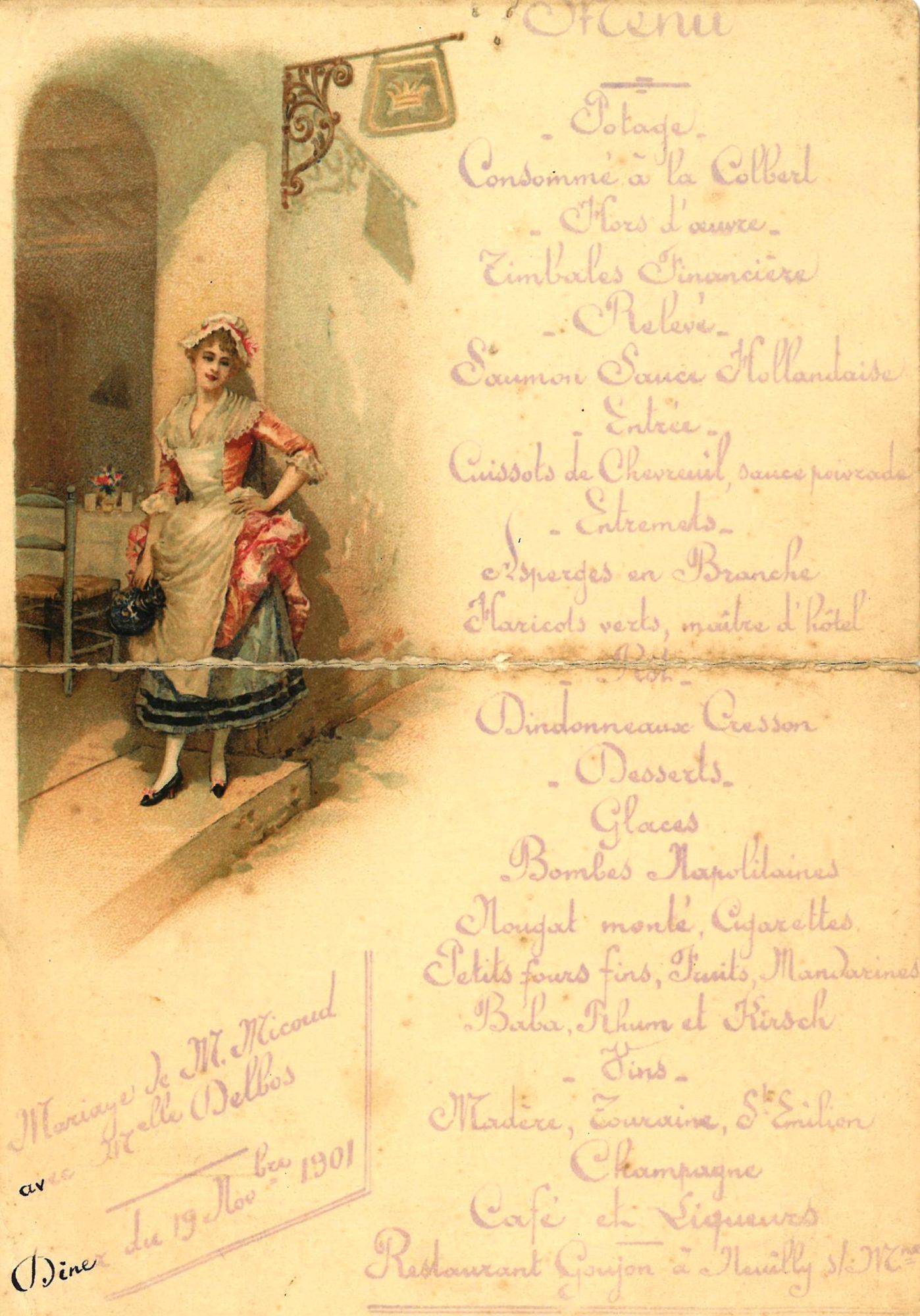 Mariage de M. Micoud et de Mademoiselle Delbos