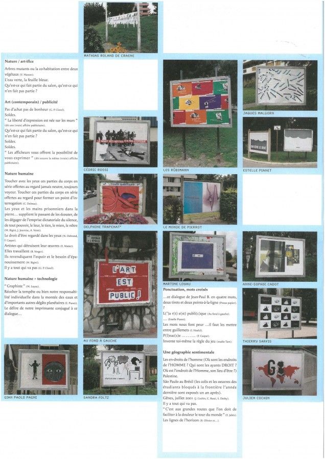 14e Salon de l'Ephémère, 2001