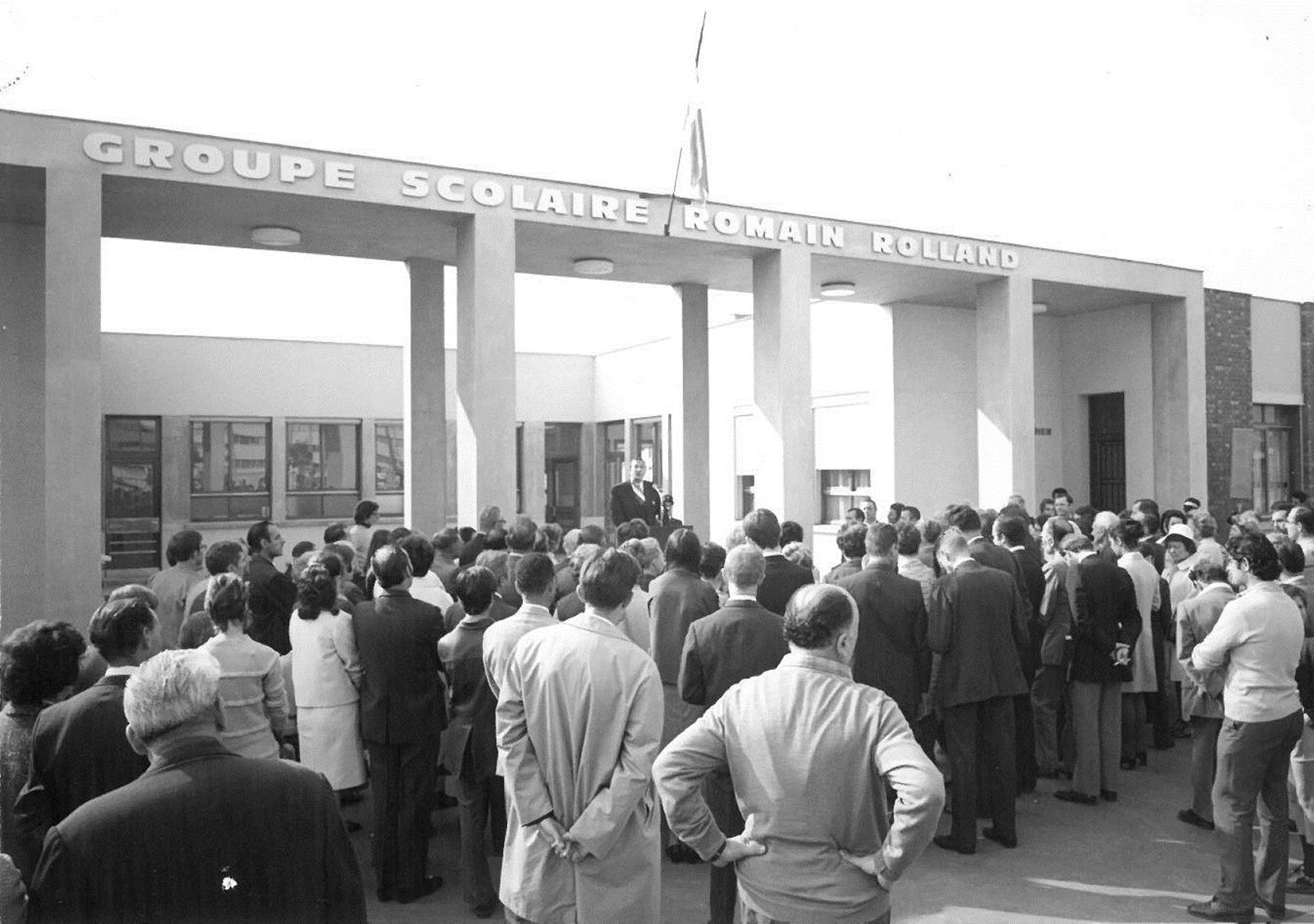 Inauguration de l'école Romain-Rolland le 27 septembre 1970