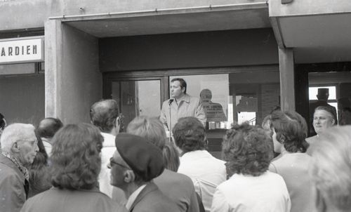 Inauguration de la ludothèque Romain-Rolland le 16 septembre 1974