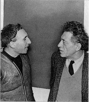Alberto Giacometti et Marino Di Teana (à gauche)