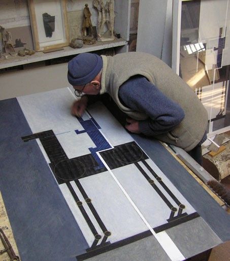 Marino Di TEANA dans son atelier