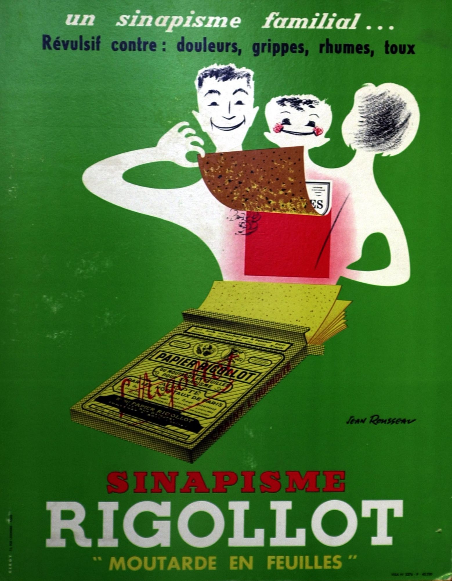 Moutarde en feuilles, le papier Rigollot