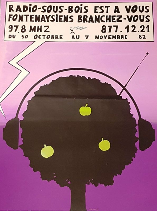 affiche novembre 1982, radio-sous-bois