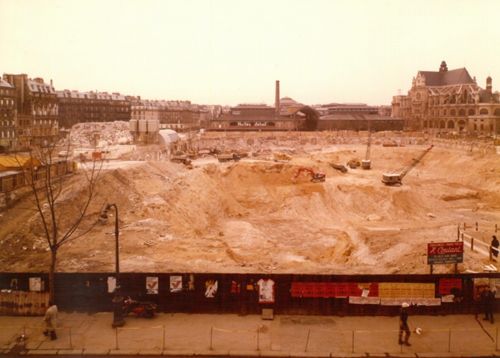 Le trou des Halles en 1973