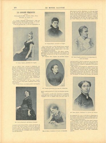 Article de journal du Monde illustré du 18 avril 1896, 1ère page