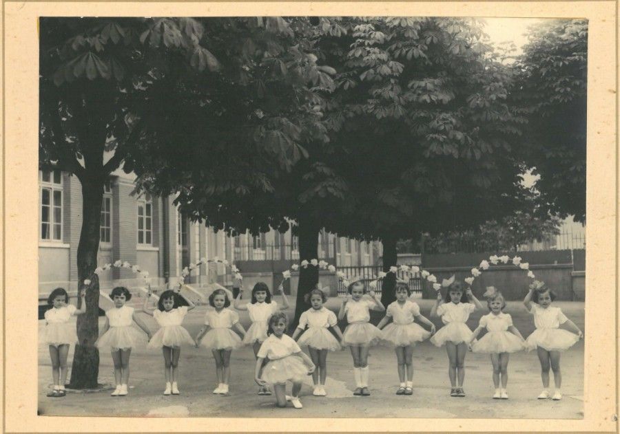 Classe CP de l'école Victor Duruy en 1954-1955.