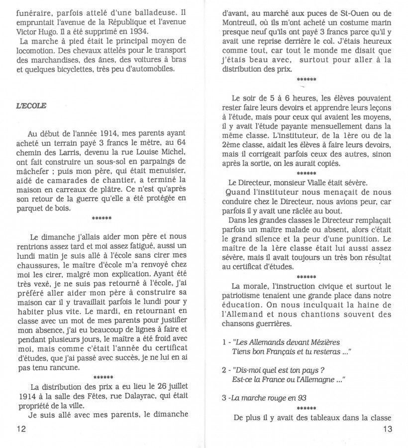 Les mémoires d'un Fontenaysien