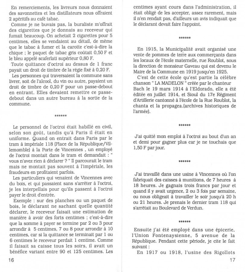 Les mémoires d'un Fontenaysien