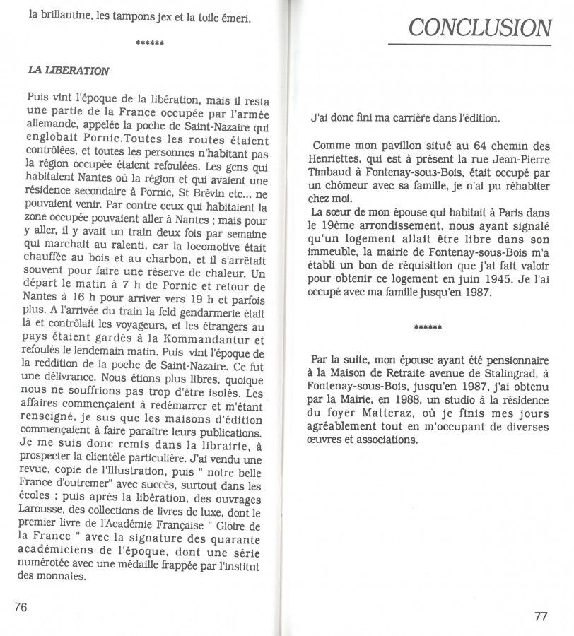 Les mémoires d'un Fontenaysien