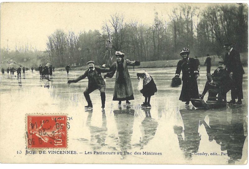 Les patineurs au Lac des Minimes, 1901