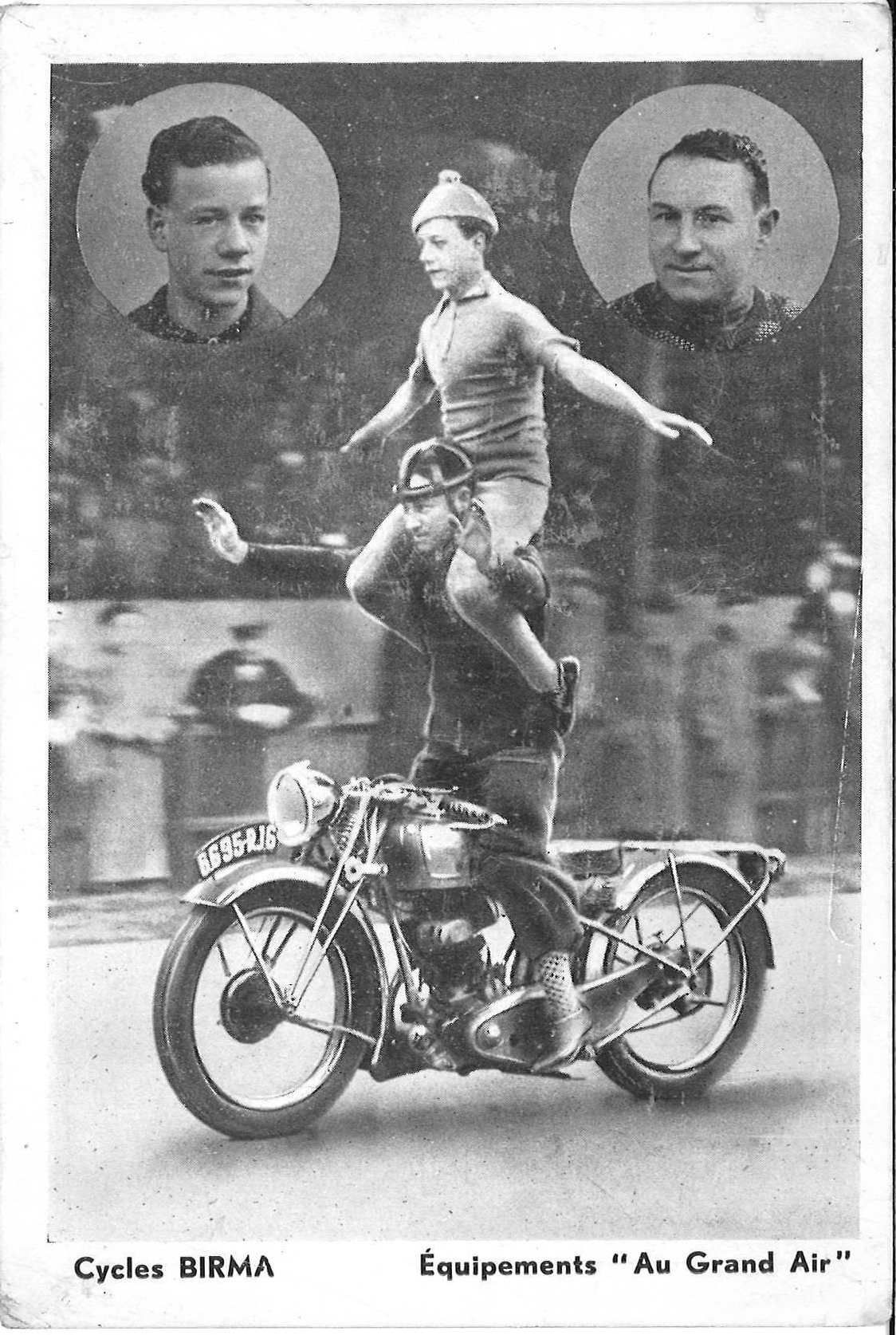 Les acrobates sur les cycles BIRMA