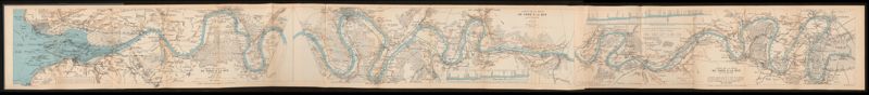 Carte du cours de la Seine de Paris à la Mer, 1925