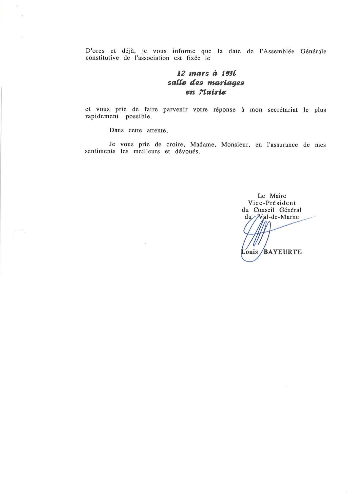 Lettre de création de l'OTSI (suite)