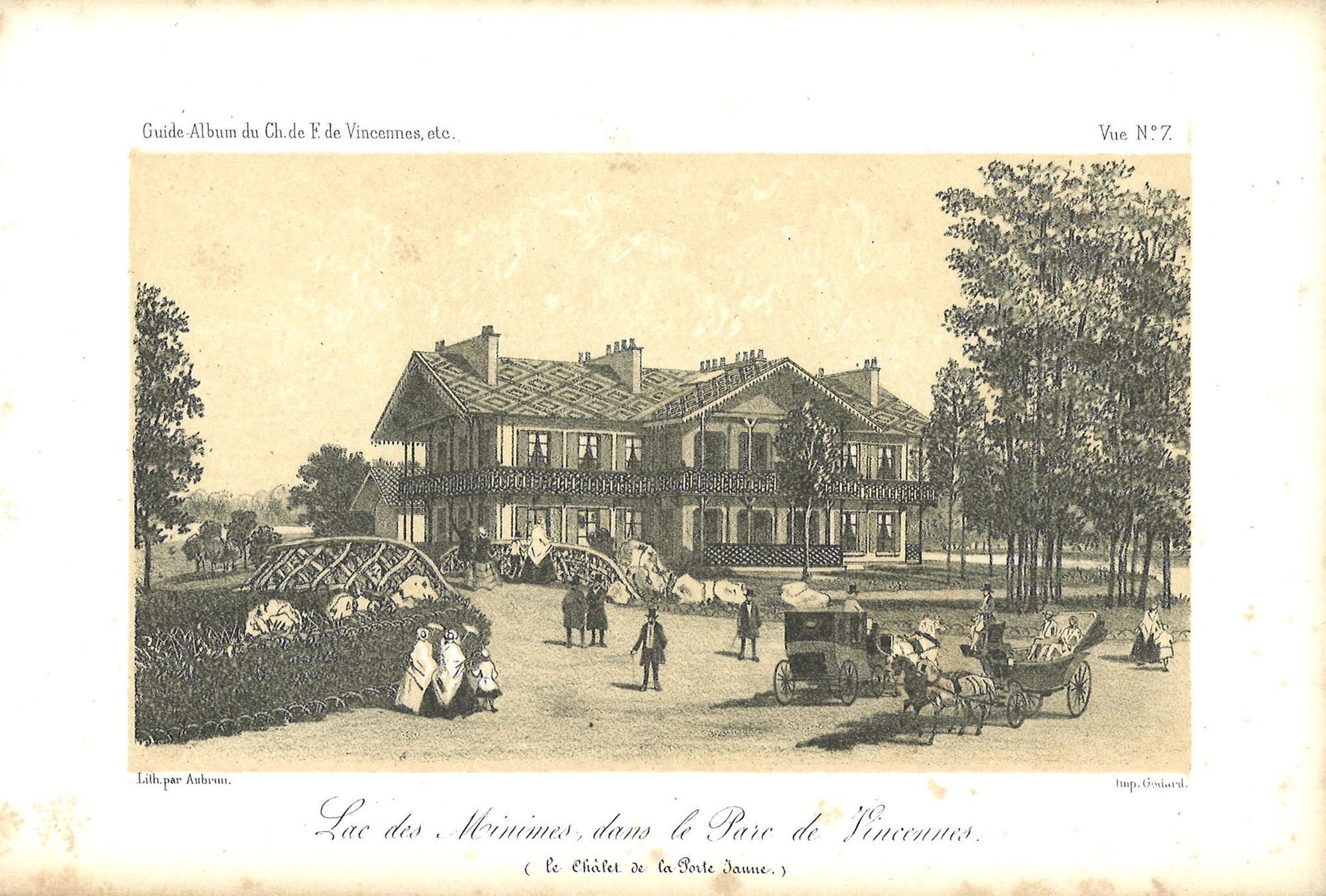 Le chalet de la Porte Jaune, le lac des Minimes