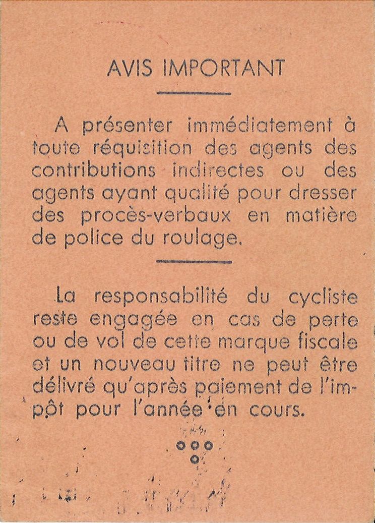 Marque fiscale, 1958