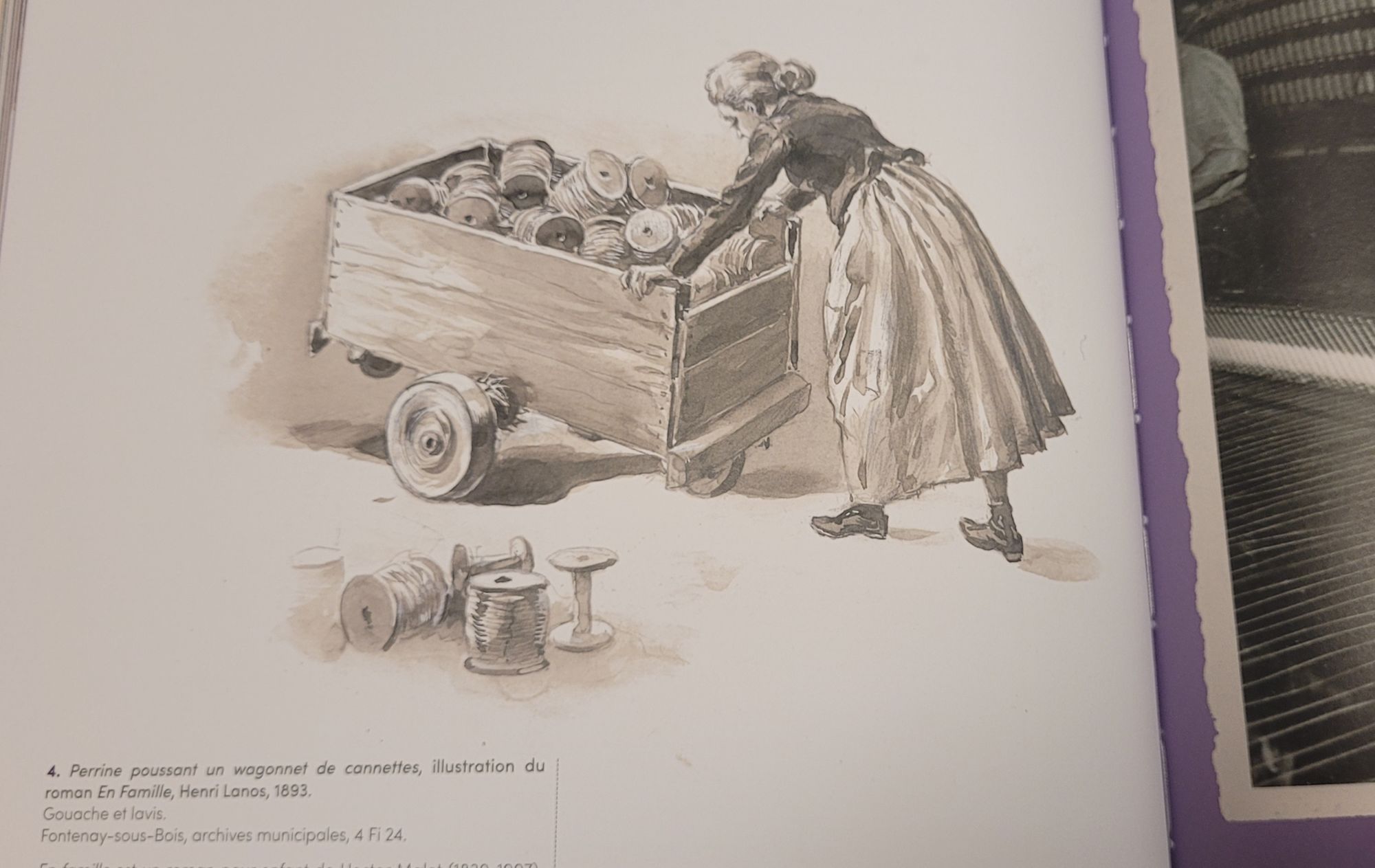 Une illustration d' Henri Lanos aux Archives Nationales