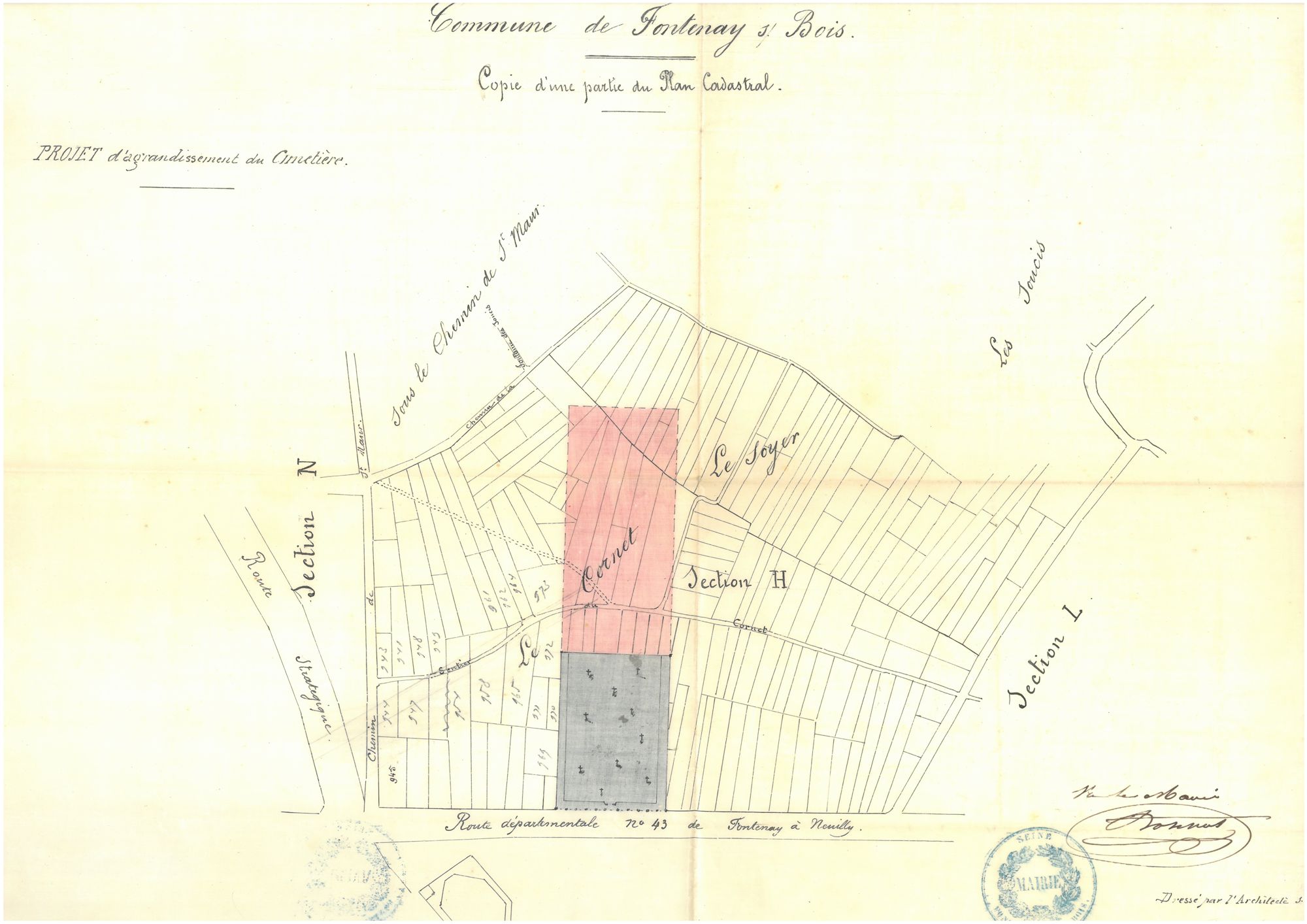 Projet d'agrandissement du cimetière communal