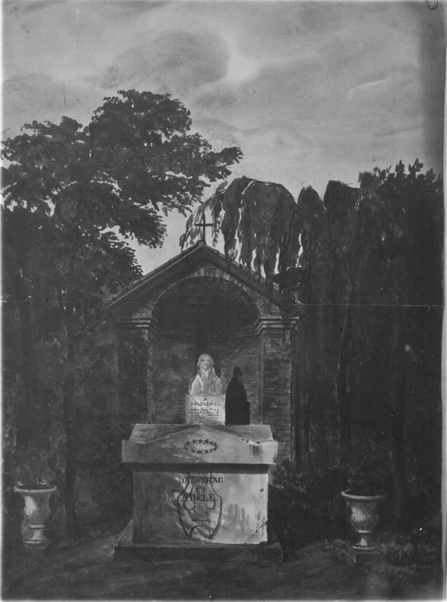 Tombeau de Nicolas Dalayrac dans son jardin, rue Dalayrac