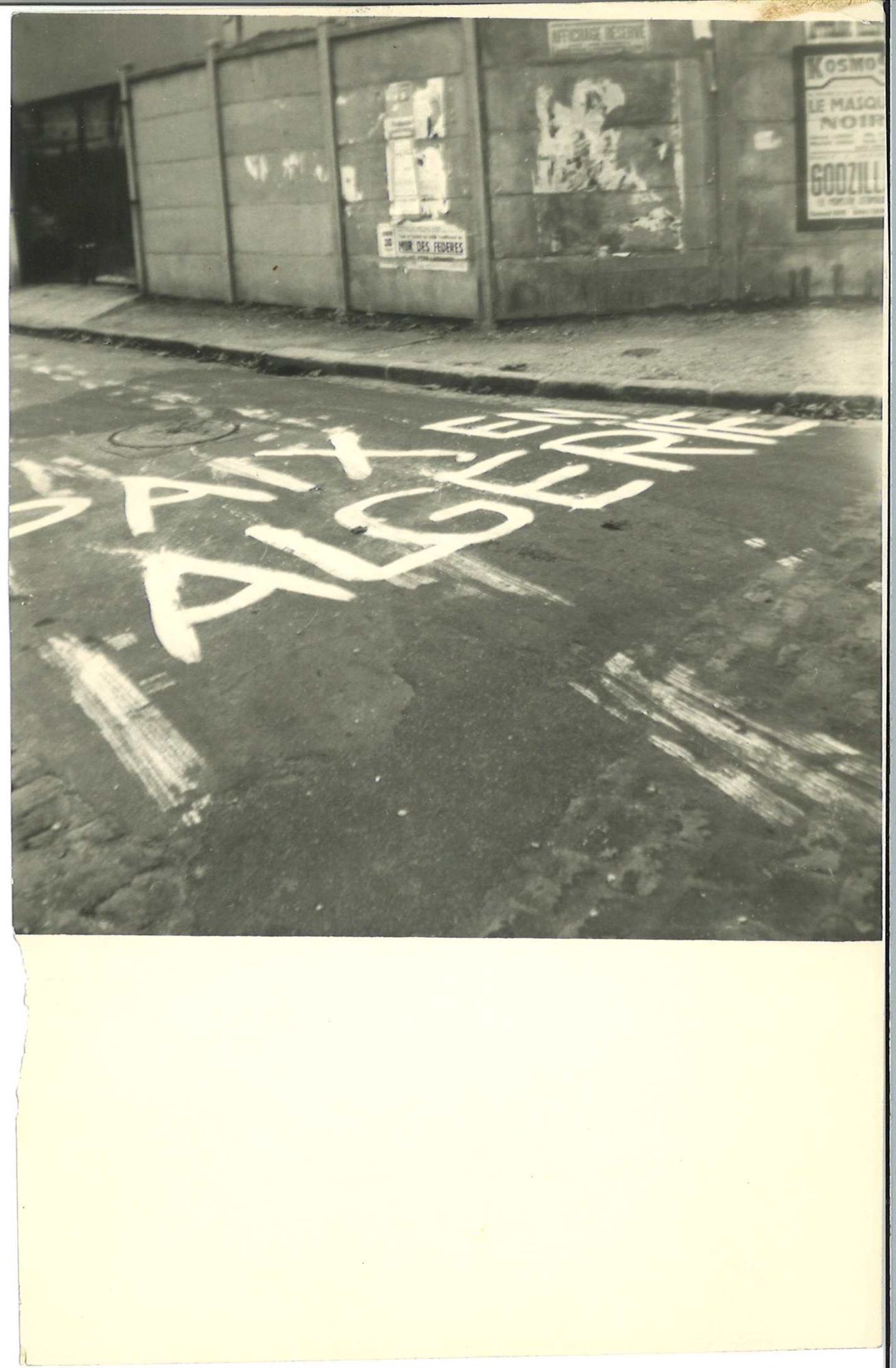 Slogan pour la paix en Algérie
