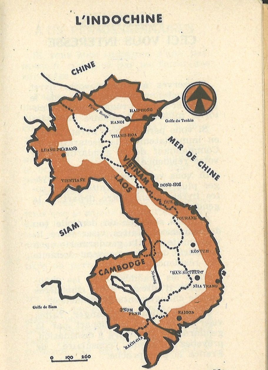Carte de l'Indochine
