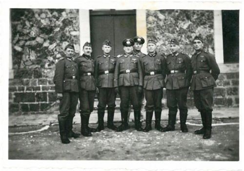 Les Allemands au Fort de Nogent, 1941. 