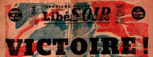 Journal "Libération soir", 8 mai 1945