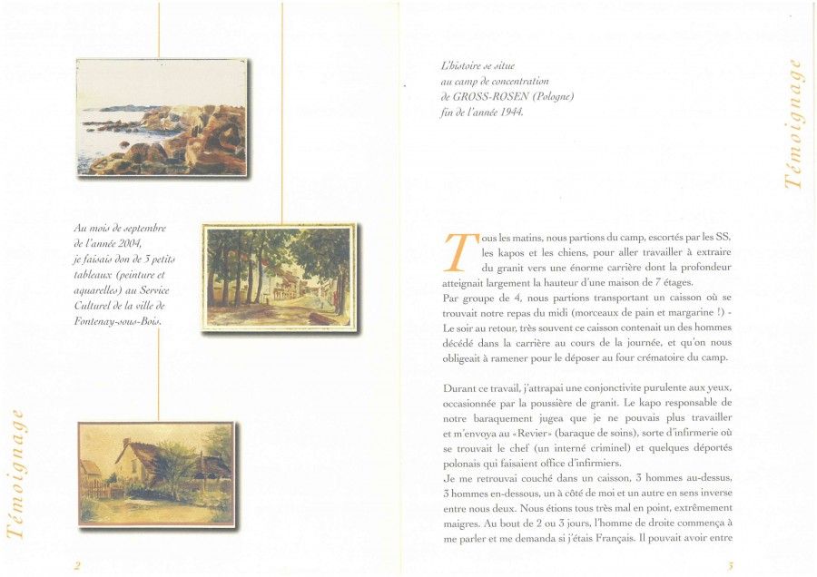 L'histoire se situe au camp de concentration de GROSS-ROSEN fin de l'année 44