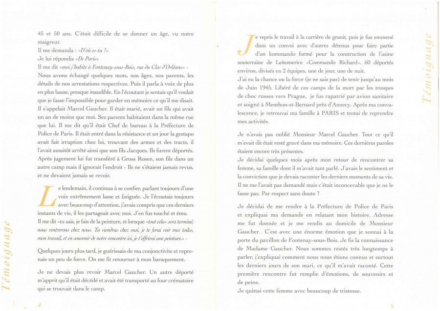 L'histoire se situe au camp de concentration de GROSS-ROSEN fin de l'année 44