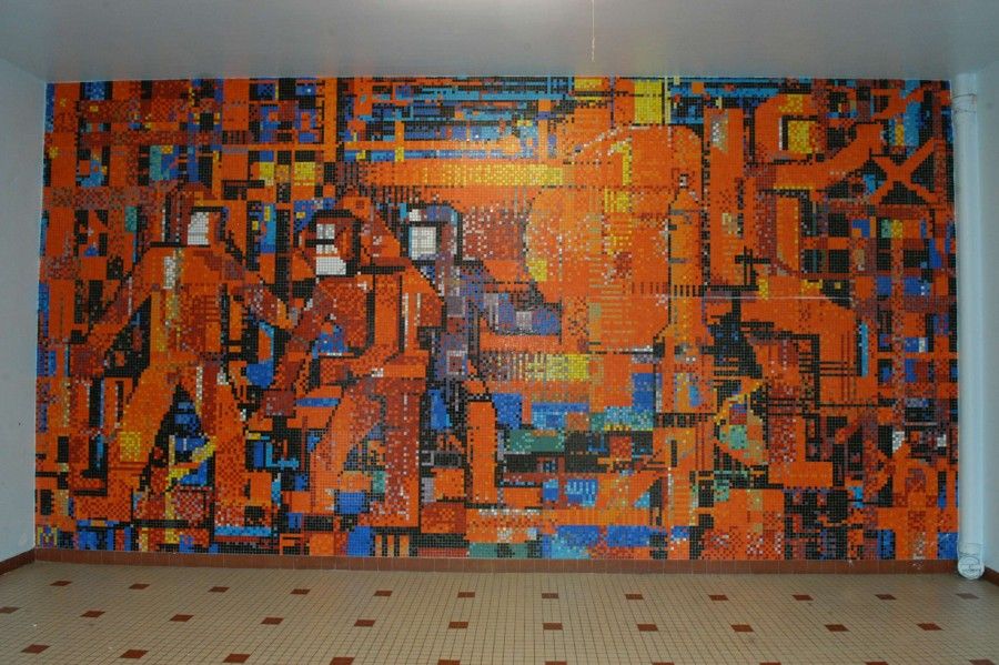 Les Cosmonautes de Monneret, fresque