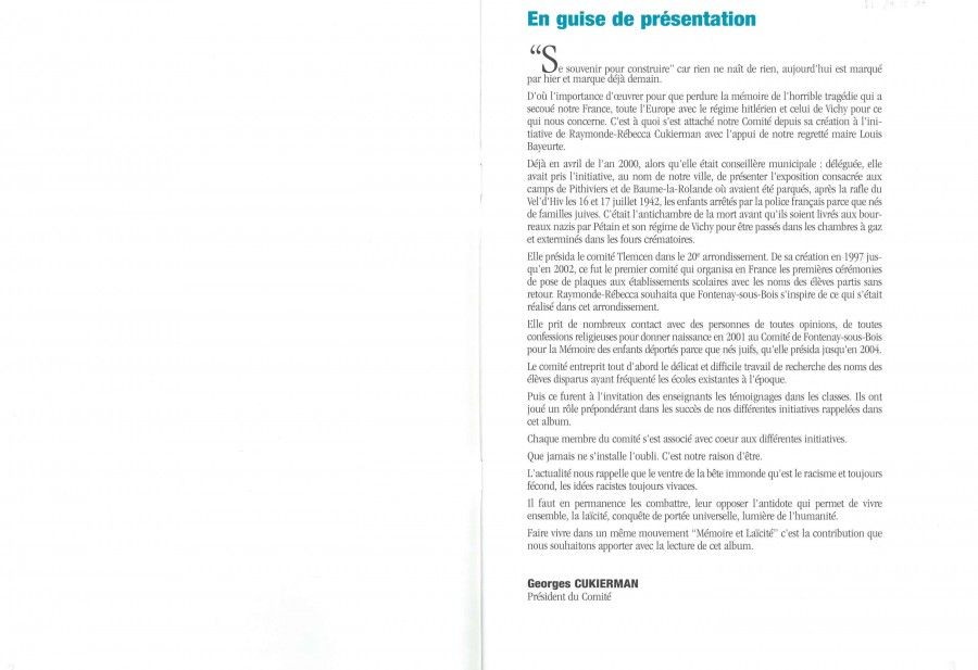 Se souvenir pour construire