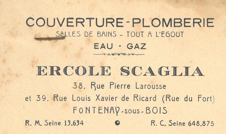 Entête de facture, sans date