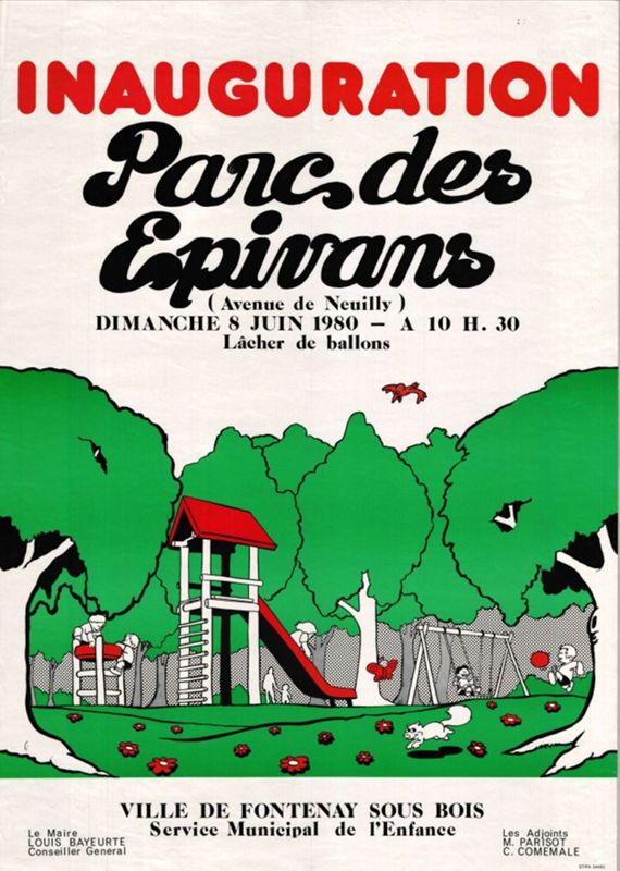 Inauguration du Parc des Epivans, 1980