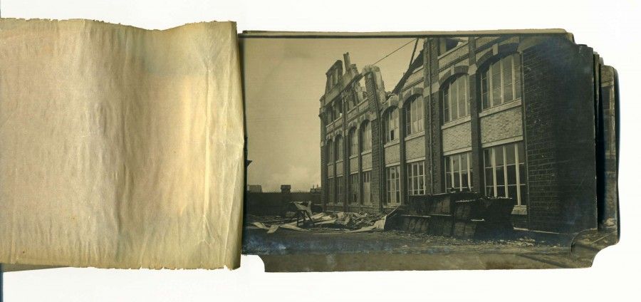 album de photographies de l'incendie du 12 mars 1908 des établissements Gaveau, page 5