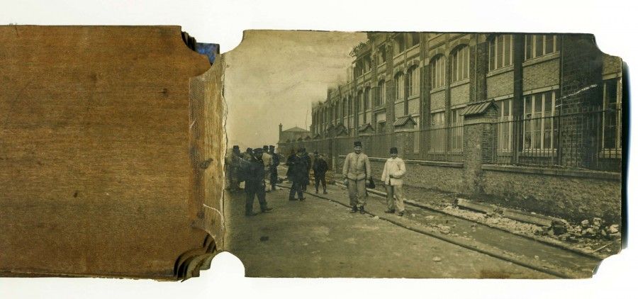 Album de photographies de l'incendie du 12 mars 1908 des établissements Gaveau