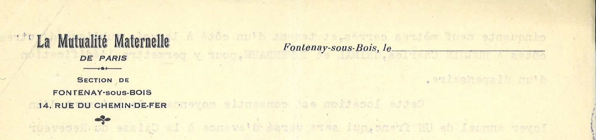 Courrier à en-tête, 1934