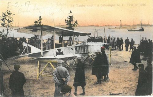 Le Taube captif à Salonique le 11 février 1916