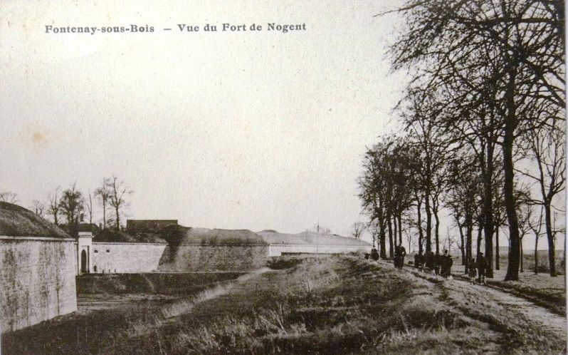 Vue du Fort de Nogent, carte postale.