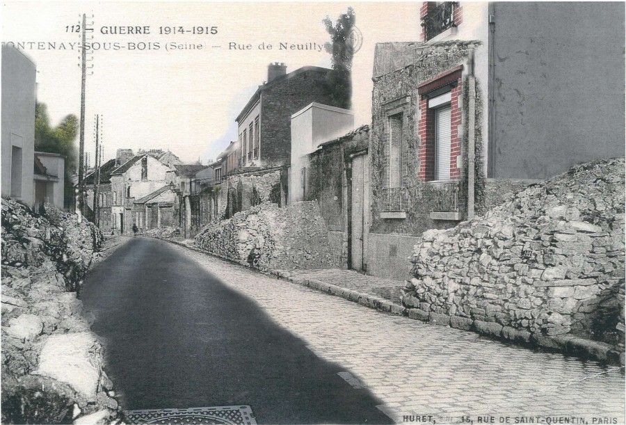 Rephotographie de la rue de Neuilly, 2014