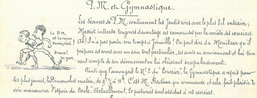 Extrait du courrier du patronage, novembre-décembre 1916. Fonds D. Codevelle.