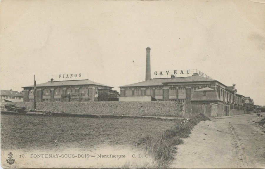 Manufacture Gaveau, carte postale, sans date