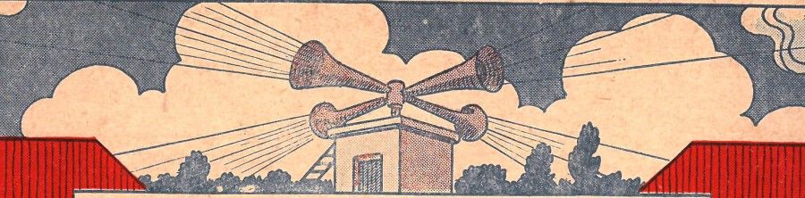 Illustration de Marcel Jeanjean extraite du manuel scolaire "Alerte aux avions", Edition Hachette, 1939. Archives municipales de Fontenay-sous-Bois