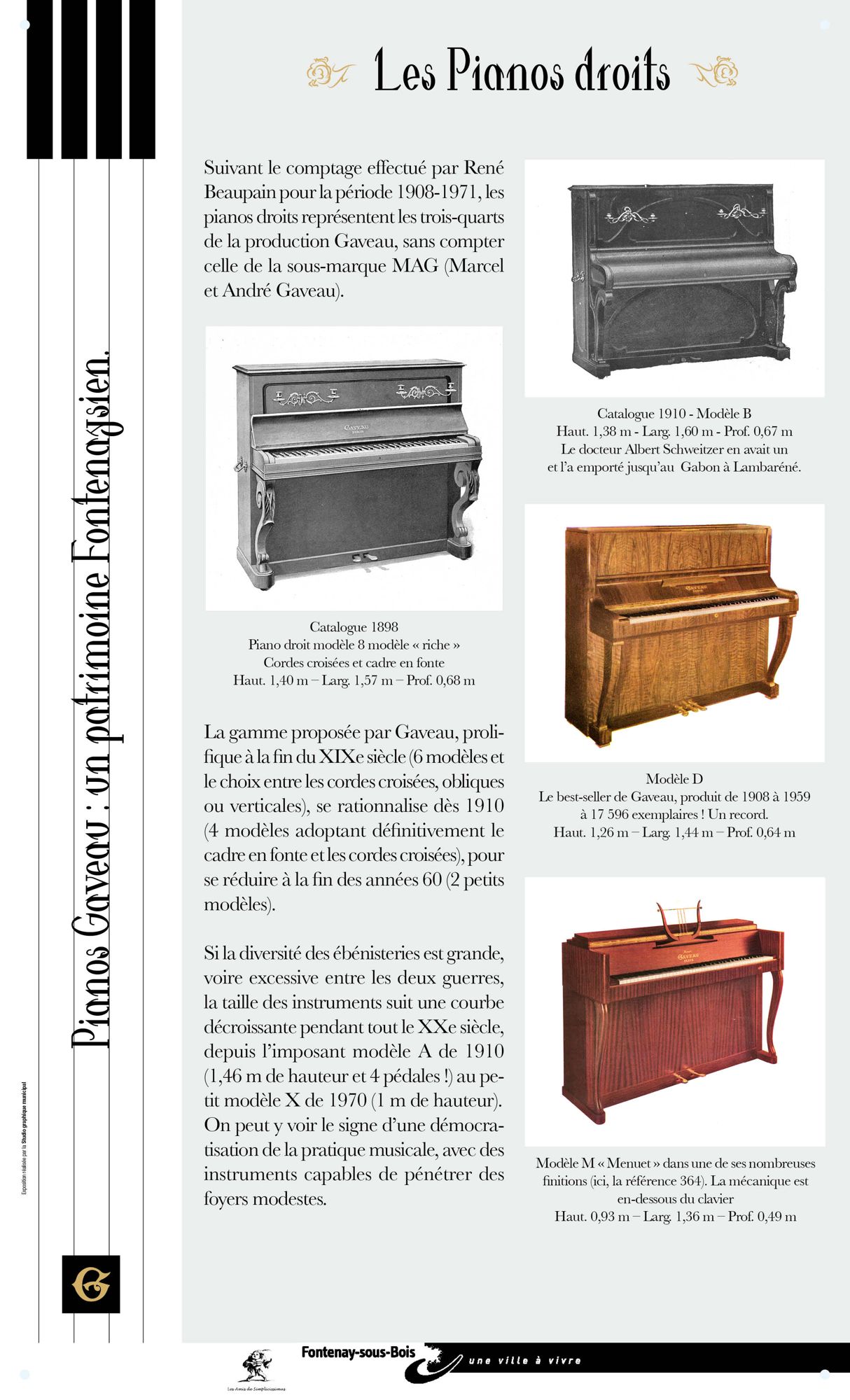 Les pianos droits
