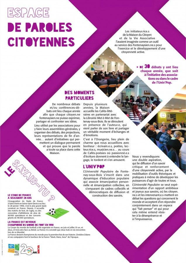 Exposition de la Maison du citoyen et de la vie associative