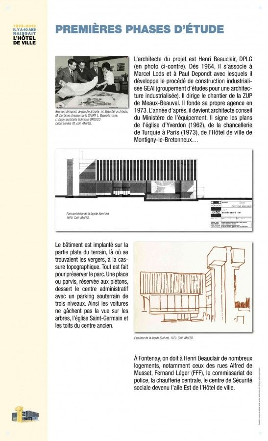Premières phases d'étude