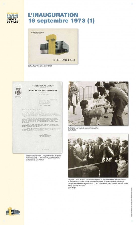 L'inauguration, 16 septembre 1973 