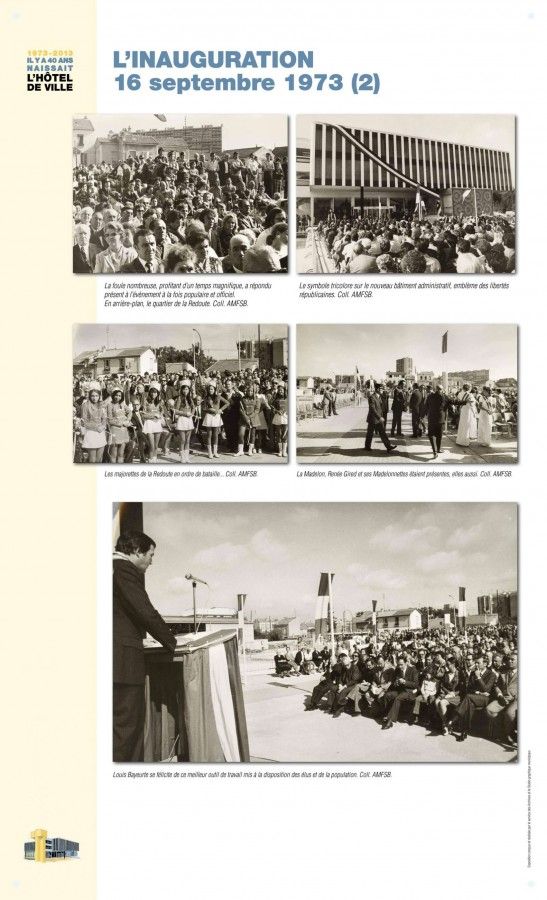 L'inauguration, 16 septembre 1973 